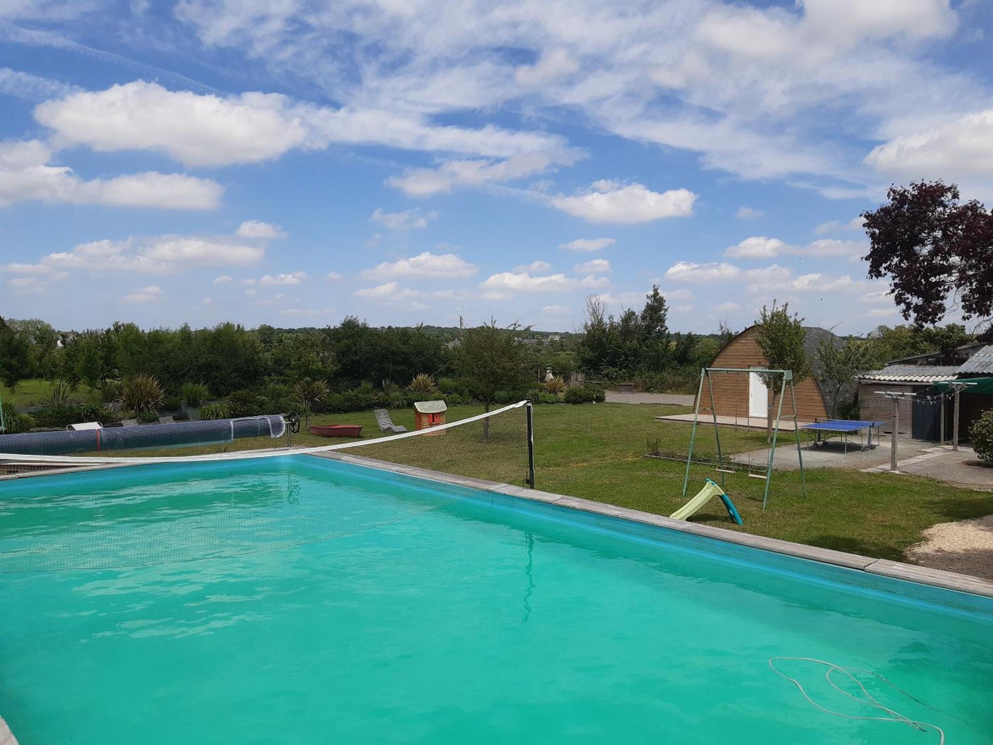 Maison A La Campagne - Piscine Beaulieu-sur-Layon Exterior foto